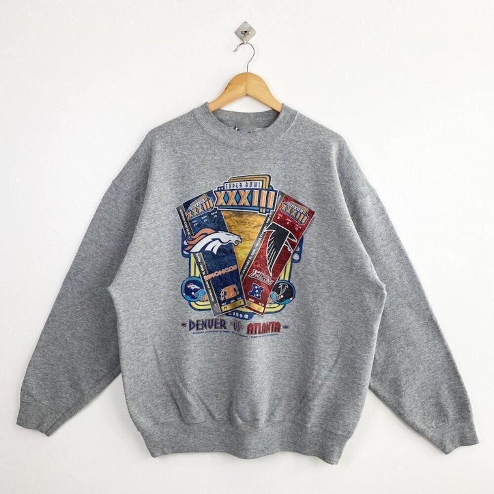 Denver Broncos Vs Atlanta Falcons Super Bowl 1993 Retro Fan Sweatshirt